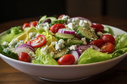 Insalata di lattuga al burro rinfrescante con vinaigretto piccante