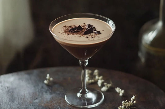 Cocktail de martini au chocolat indulgent velouté