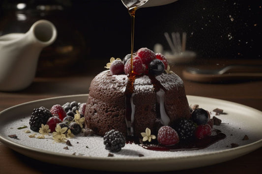 Torta decadente olio d'oliva al cioccolato fondente