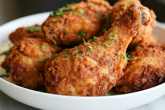Crispy Country Fried Chicken with Buttermilk and Southern Spices