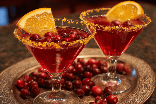 Cranberry Martini with Orange Zest
