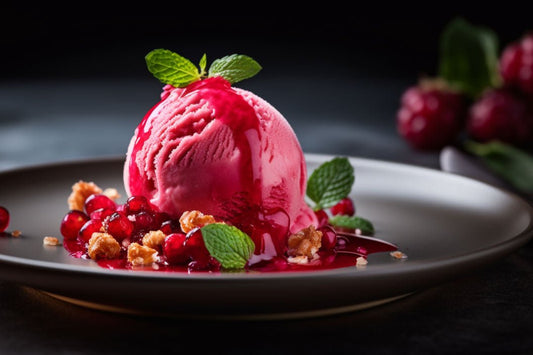 Delizioso gelato al melograno