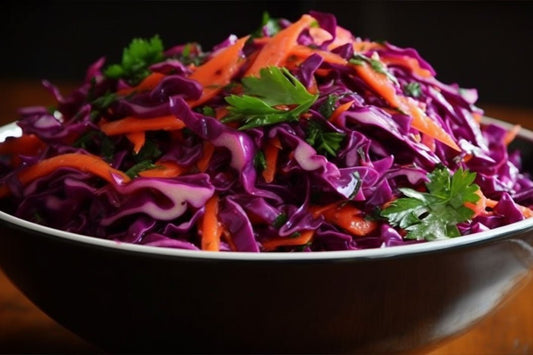 Insalata di cavolo rosso piccante