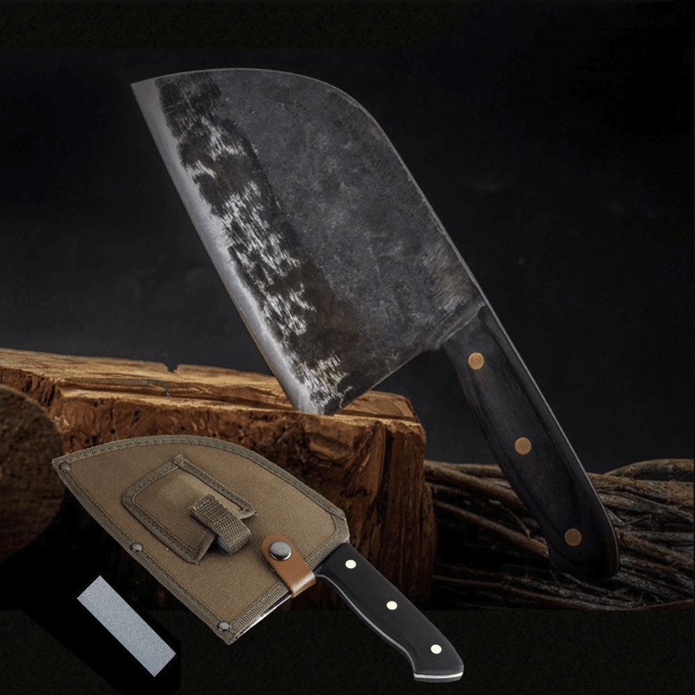 Nakiri / Chukabocho (なきり) Cleaver en acier Tang complet