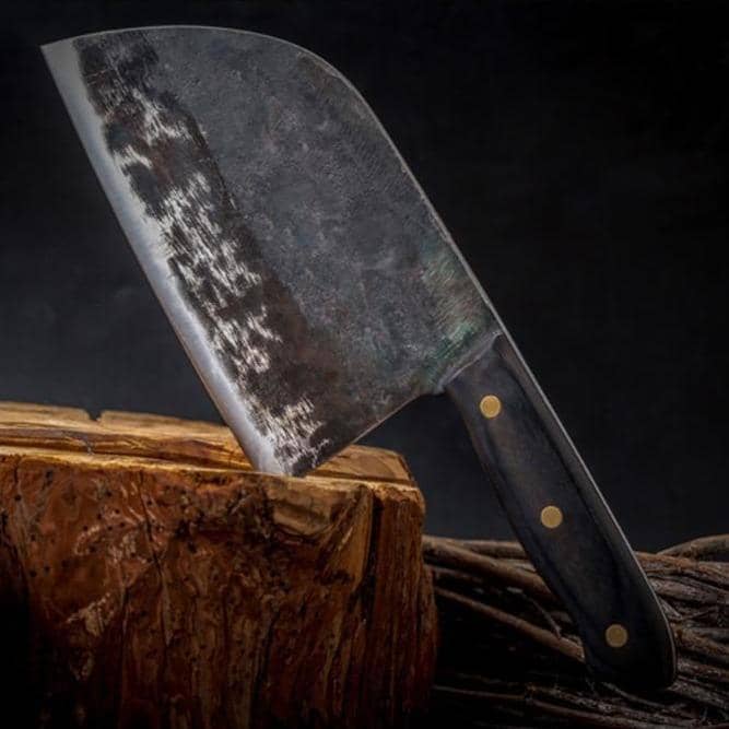 Nakiri / Chukabocho (なきり) Cleaver en acier Tang complet