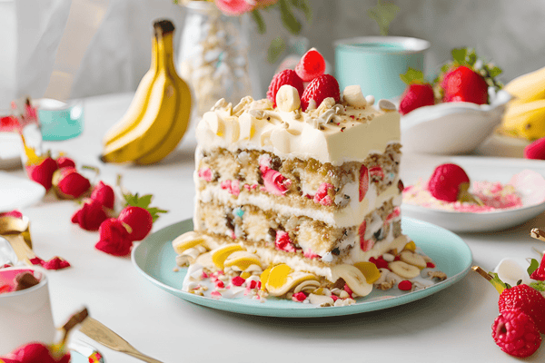 Gâteau à la banane crémeuse