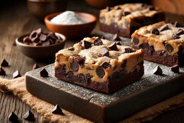 Bars de Brookie décadent: The Ultimate Brownie-Cookie Combo