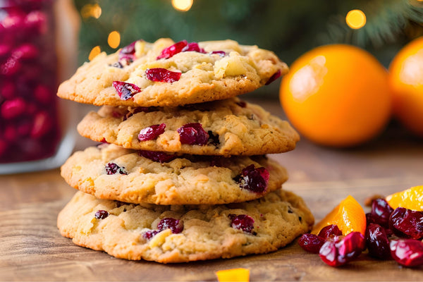 Cookies d'orange aux canneberges moelleux