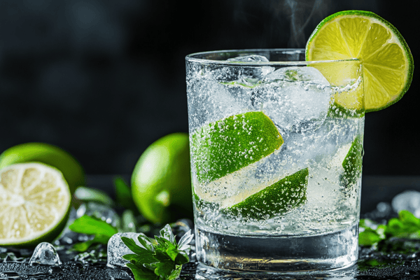 Classic Gin and Tonic with Lime and Premium Tonic Water