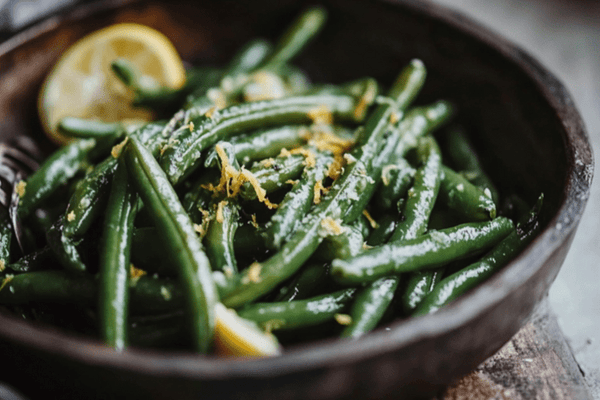Sauteed Runner Beans with Garlic Butter and Lemon Zest