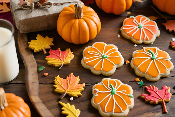 Biscuits au sucre de Thanksgiving festifs