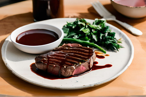 Sauce bordelaise luxueuse avec du vin rouge et de la moelle osseuse