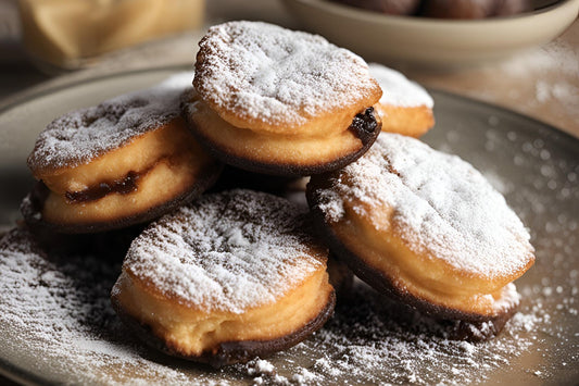 Oreos frits classiques avec du sucre en poudre