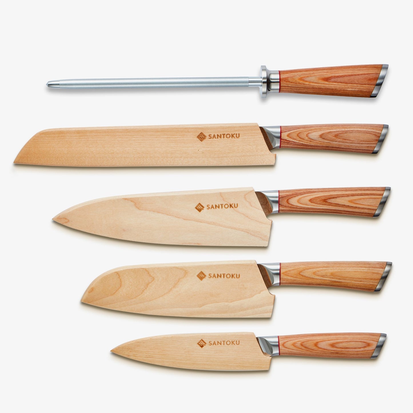 HARUTA (はるた) 5 PCS Set VG10 Damas Damas Steel Kitchen Knives