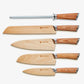 HARUTA (はるた) 5 PCS Set VG10 Damas Damas Steel Kitchen Knives