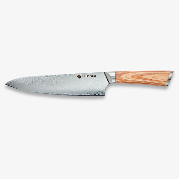 Haruta 10-teiliges Küchenmesserset aus japanischem Damaststahl VG10 mit Holzgriffen und Scheiden