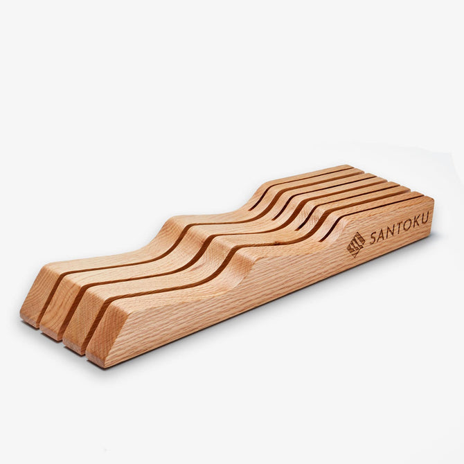 Tiroir à couteaux de cuisine | Organisateur de table en bois