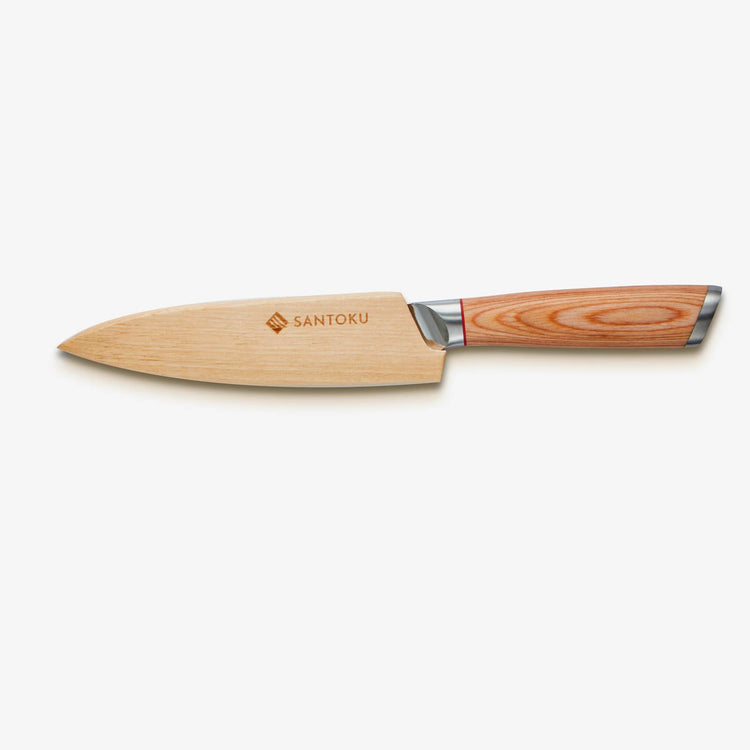 Set coltelli da cucina Haruta VG10 in acciaio damasco giapponese da 5 pezzi con manici in legno e fodero