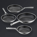 Set di padelle Hive Hybrid™ da 4 pezzi (20 cm, 24 cm, 26 cm, 28 cm)