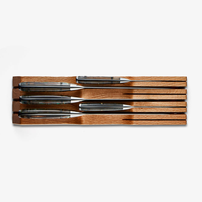 Tiroir à couteaux de cuisine | Organisateur de table en bois