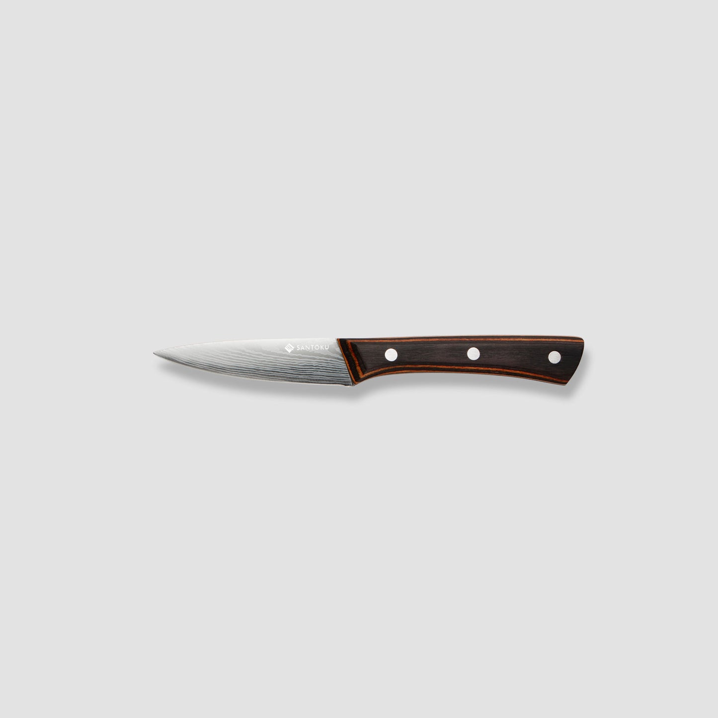 Yuhi - Ensemble de 6 couteaux de cuisine à motif damas avec poignées en bois de Pakka et coffret cadeau